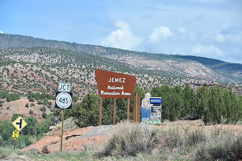 Jemez National Recreation Area in Jemez Springs, New Mexico