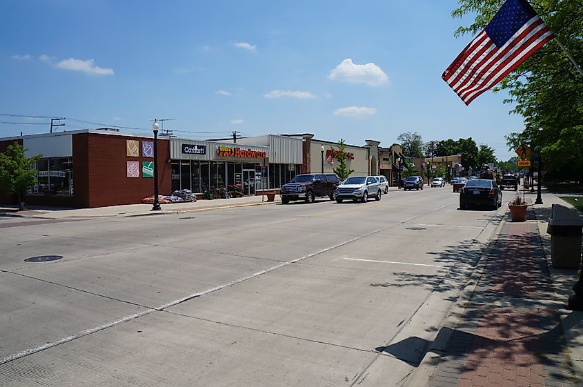 Main Street in Belleville, Michigan.