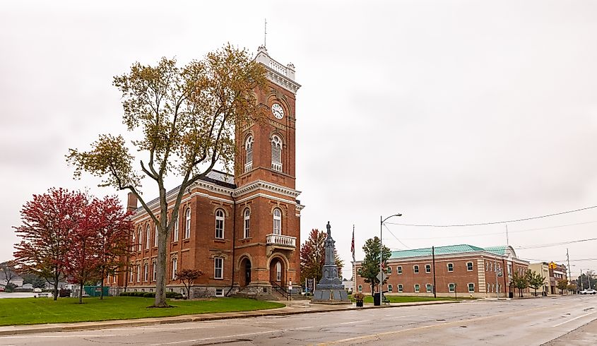 The Fulton County Courthouse in Wauseon, Ohio