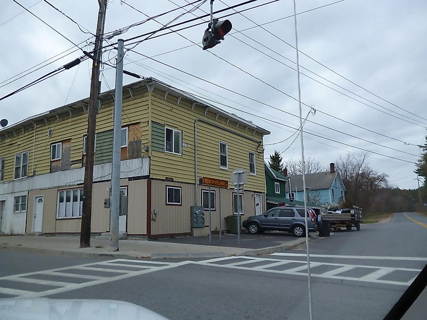 Street view of Au Sable Forks, New York