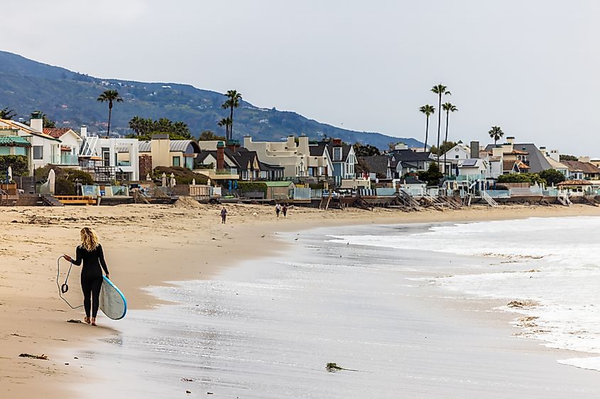 The gorgeous beach at Malibu, California.