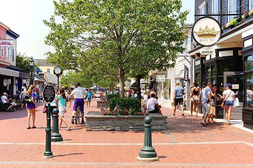 Washington Street Mall in Cape May, New Jersey.