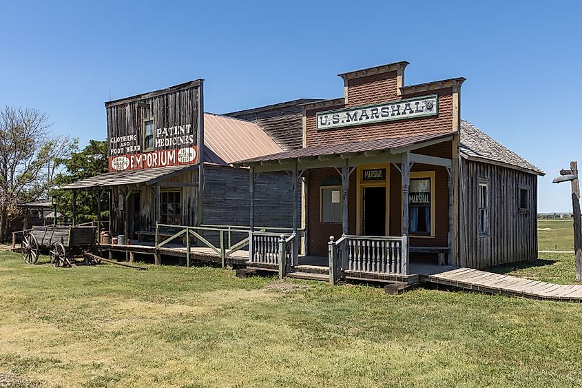 1880 town history museum. U.S. Marshall office.