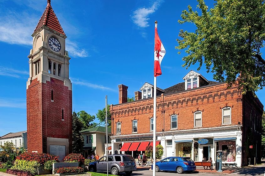 Historic buildings on Queen Street in Niagara-on-the-Lake, Ontario