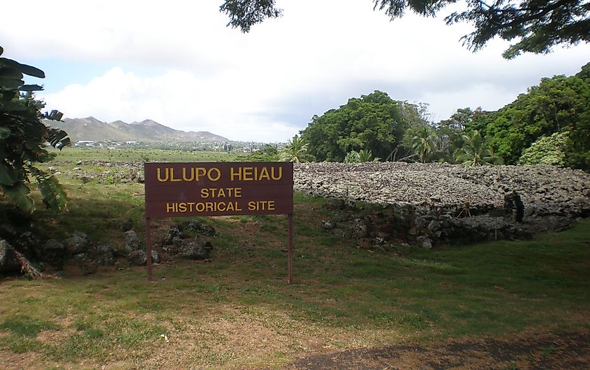 Ulupō Heiau State Historical Site, Kailua, Hawaii