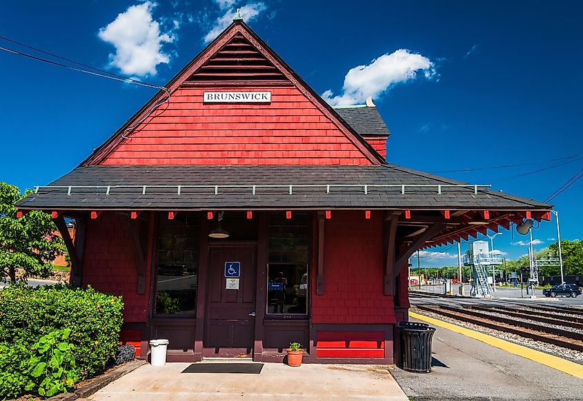 Train station in Brunswick, Maryland.