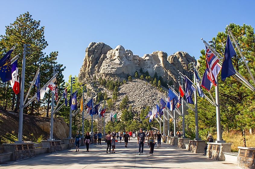 Mount Rushmore National Memorial in South Dakota.