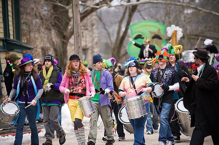 Mardi Gras Parade in Eureka Springs, Arkansas