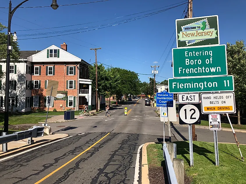 View east along New Jersey State Route 12