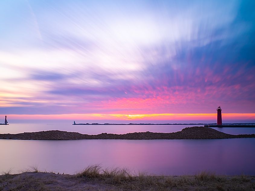 Lake Michigan in Muskegon, Michigan.