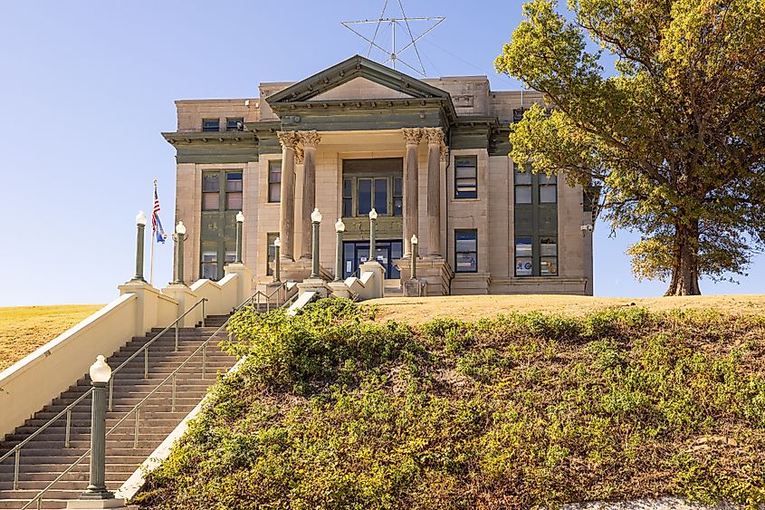The Osage County Courthouse in Pawhuska, Oklahoma.