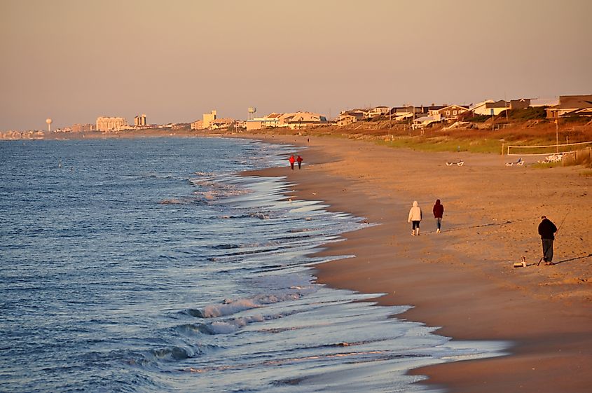 The gorgeous beach at Atlantic Beach, North Carolina.