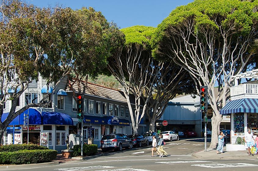 Street in Laguna Beach, California. Editorial credit: Cristi Popescu / Shutterstock.com