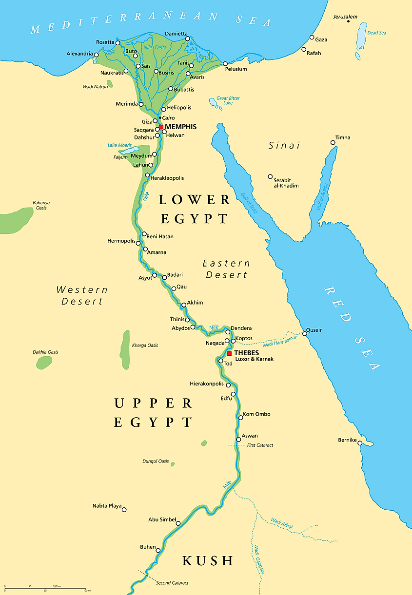 map of africa nile river