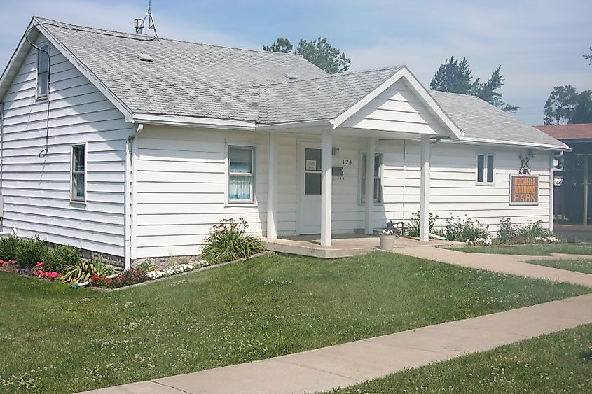 The Rail Museum at the Rochelle Railroad Park in Rochelle, Illinois