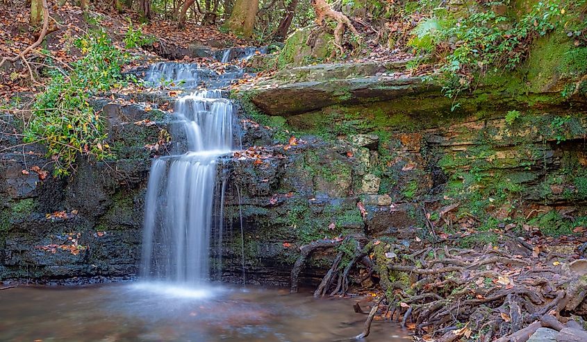 Water fall in Pine Mountain, Georgia.