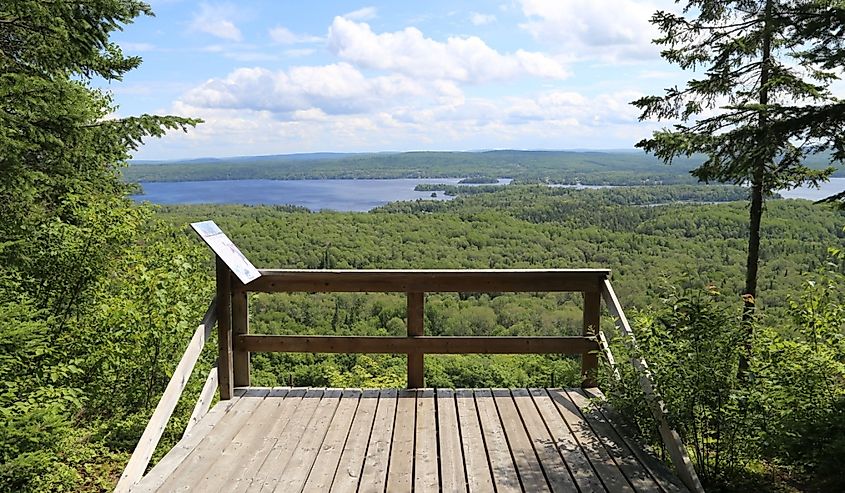 Beautiful nature at Saint-Michel-des-Saints, Quebec, Canada.