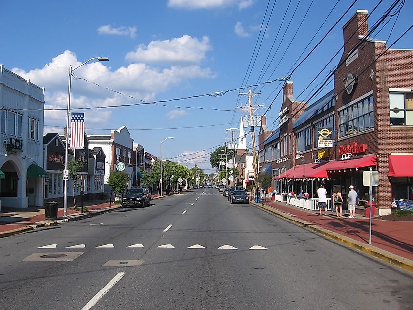 Main Street in Newark, Delaware.