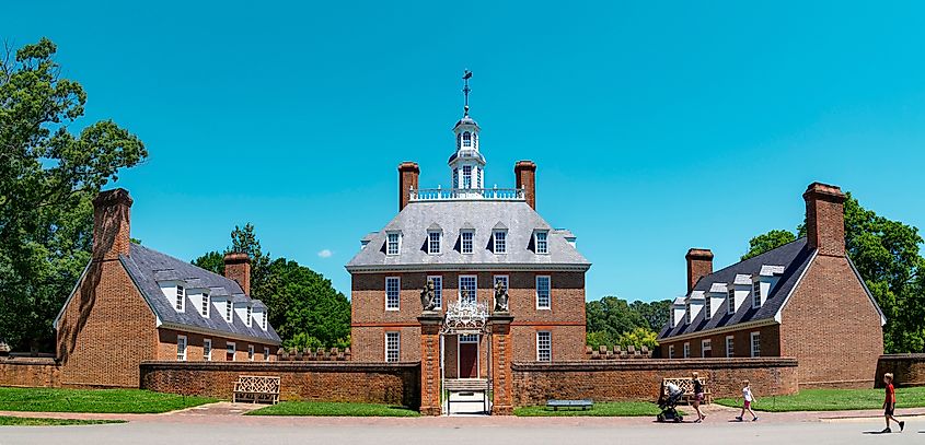 Governor's Palace in Colonial Williamsburg. Editorial credit: Big Blink Creative / Shutterstock.com