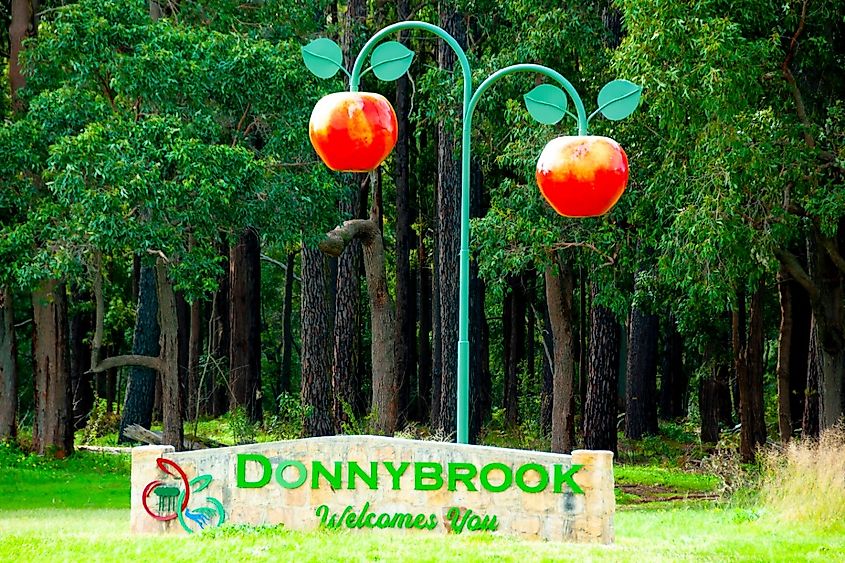 Town of Donnybrook Welcome Sign - Western Australia