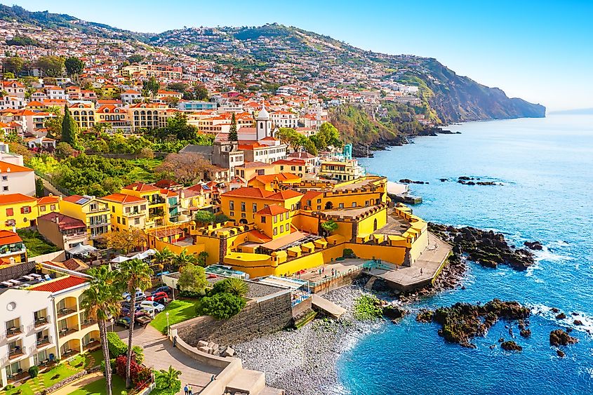 View of the capital of Madeira island Funchal, Portugal