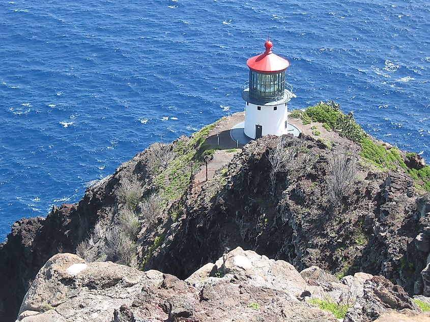 Makapu’u Lighthouse from the hiking trail.