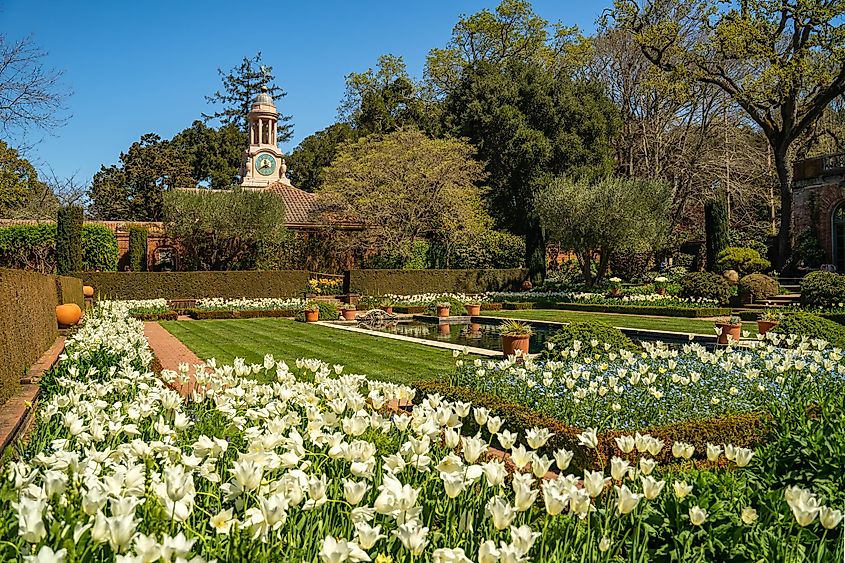The gorgeous Filoli Estate And Gardens in California.