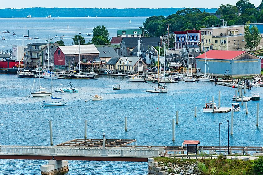 The charming town of Belfast, Maine