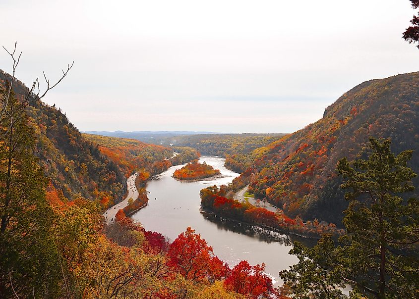 Scenic Overlook Of Mount Tammany New Jersey