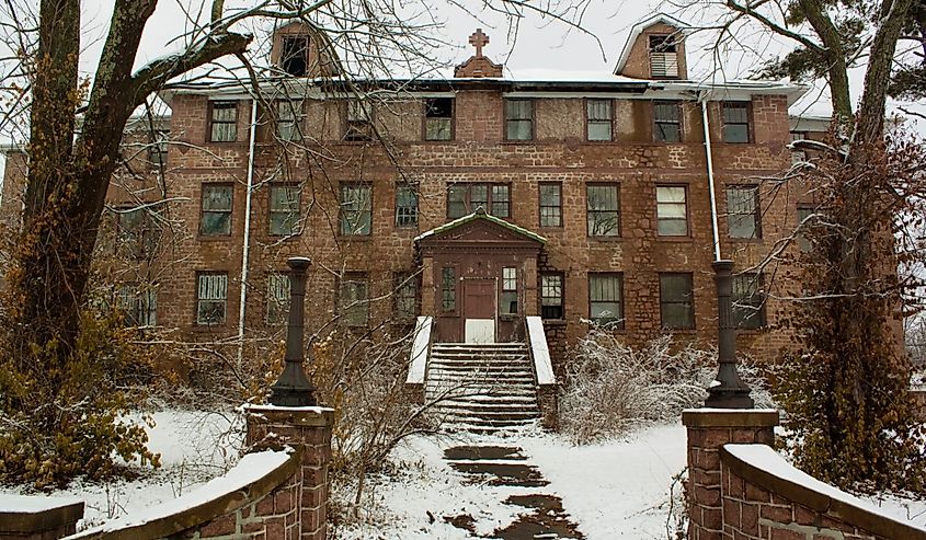 An old abandoned hospital in Ironton, Missouri.
