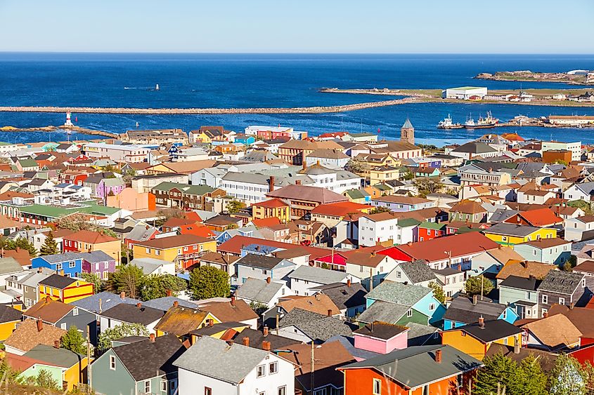 panorama of Saint Pierre, Saint Pierre and Miquelon