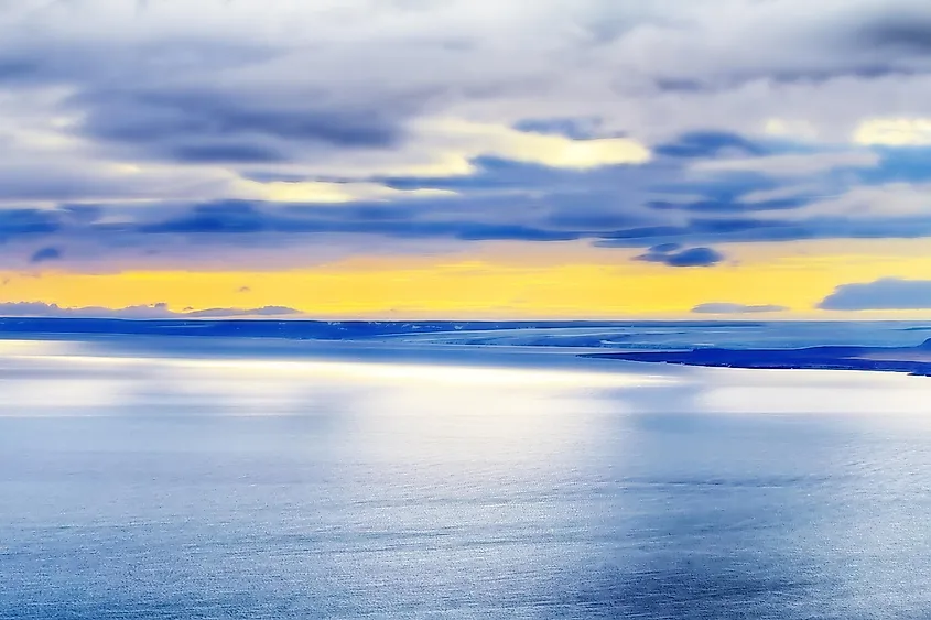 The icy waters of the Kara Sea.