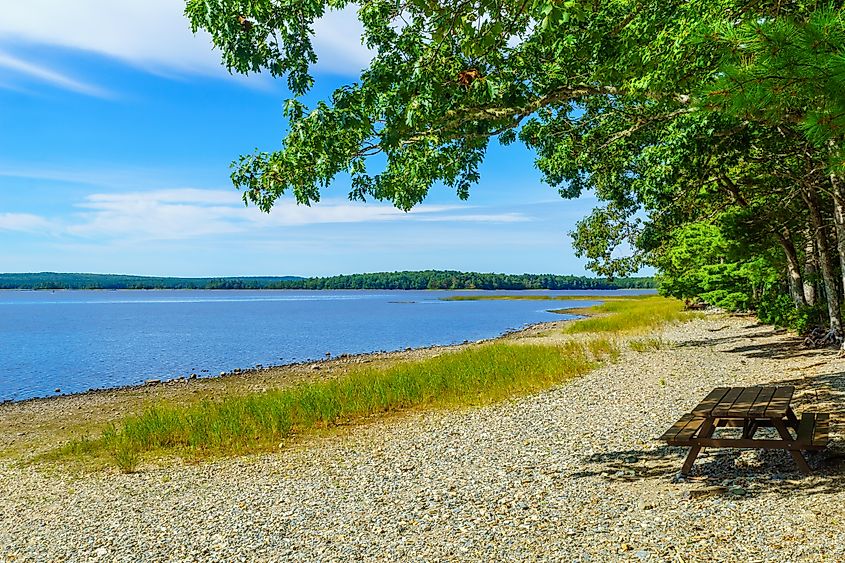 View of Kejimkujik Lake in Kejimkujik National Park, Nova Scotia, Canada