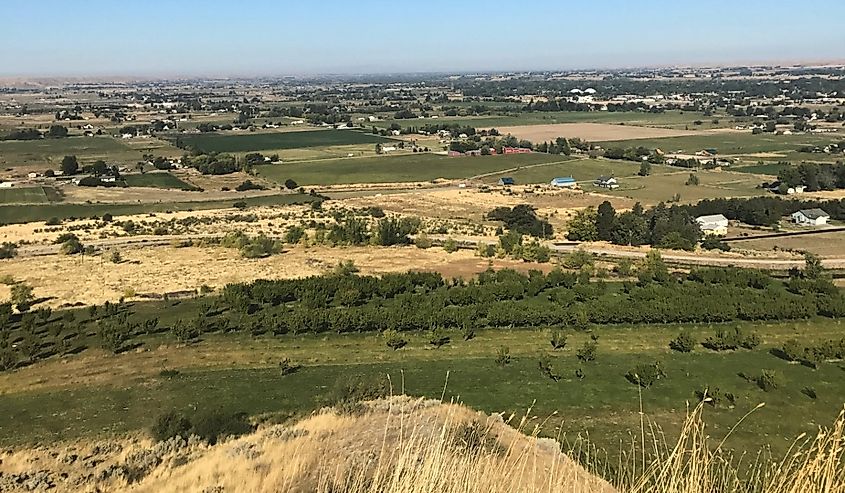 Aerial view of Emmett in Idaho.