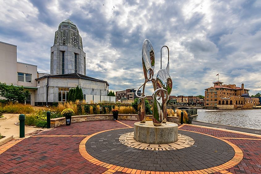 Downtown St. Charles, Illinois.