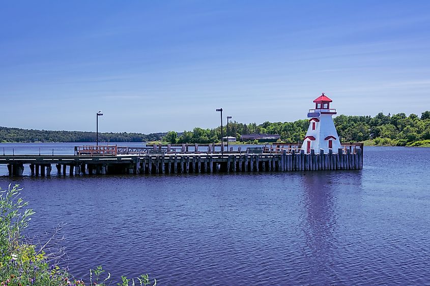 Calais viewed from St. Stephen across the St. Croix River