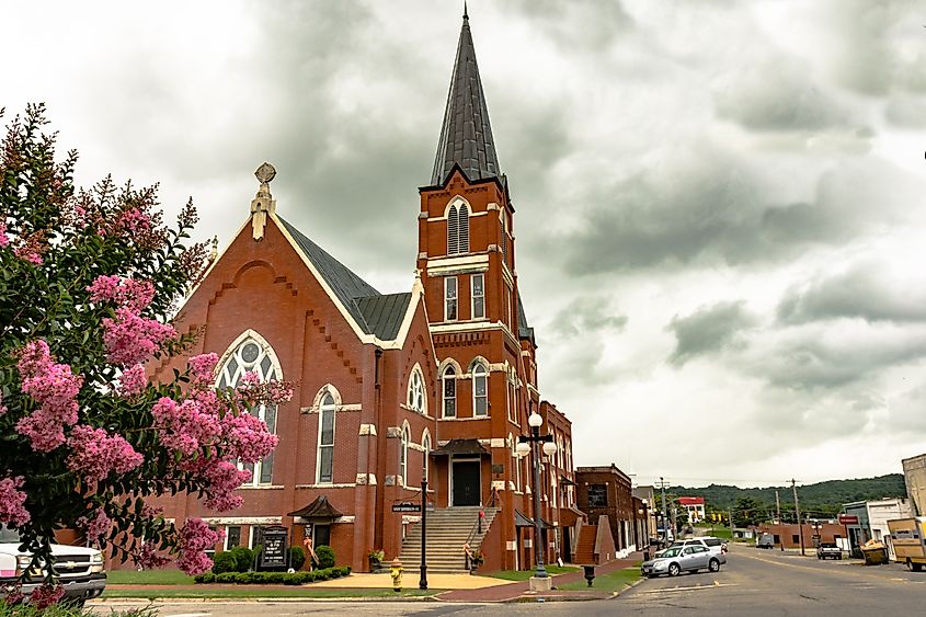 First Methodist Church in Pulaski, Tennessee.