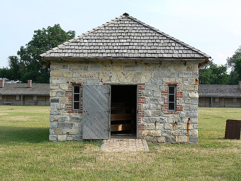 Powder magazine at Fort Atkinson, Nebraska.