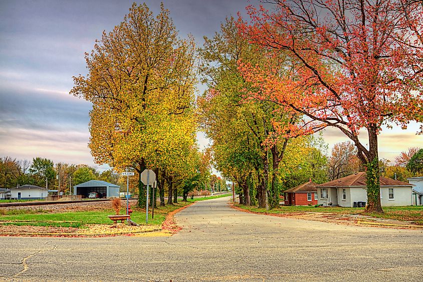 Autumn scene in St. James, Missouri