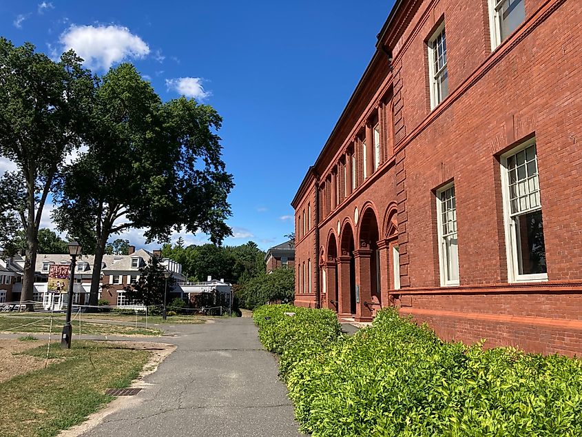 Amherst College campus in Amherst, Massachusetts