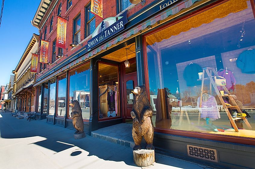 Main Street in Lancaster, New Hampshire.