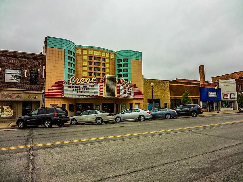 Crest Theater In Great Bend, Kansas.