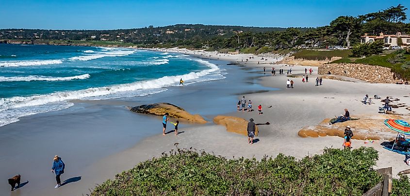 The gorgeous beach at Carmel-by-the-Sea, California.