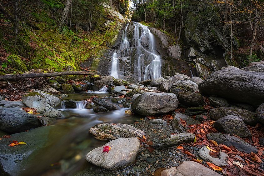 The scenic Moss Glen Falls in Vermont.