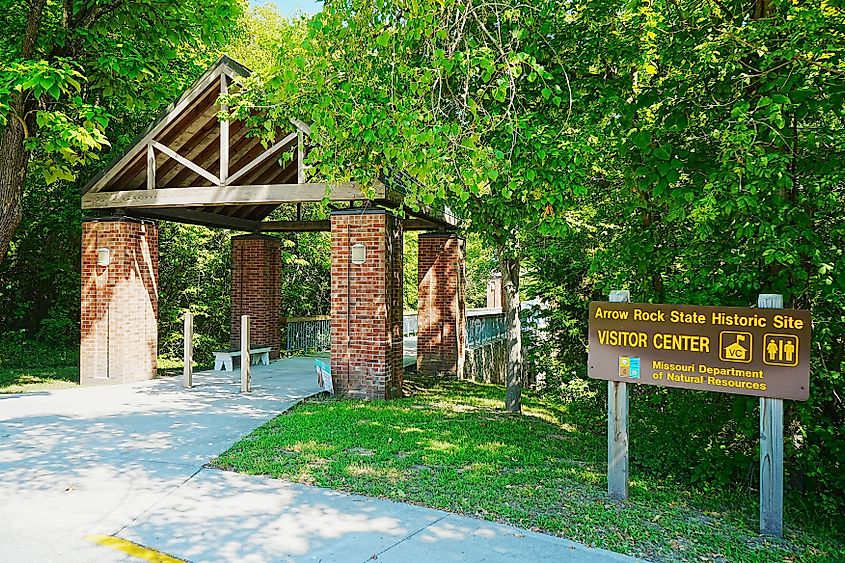 The Arrow Rock State Historic Site in Arrow Rock, Missouri.