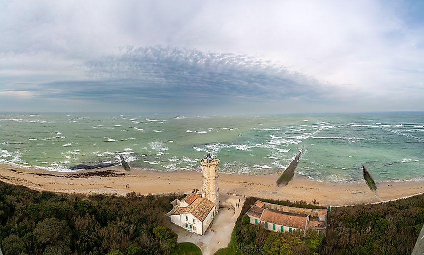 View from Le Phare des Baleines, Île de Ré, France.