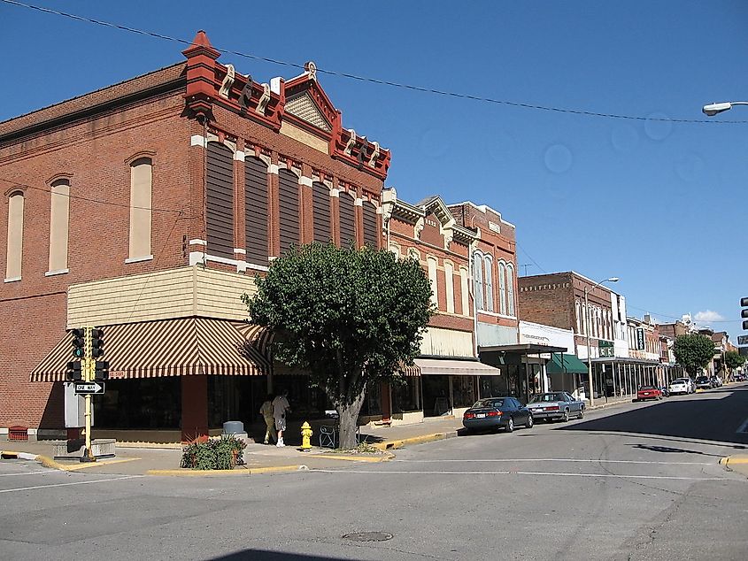 Downtown Fort Madison, Iowa.