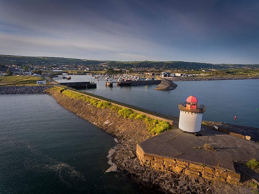 Burry Port, a small coastal town on the outskirts of Llanelli in Carmarthenshire, Wales, UK.