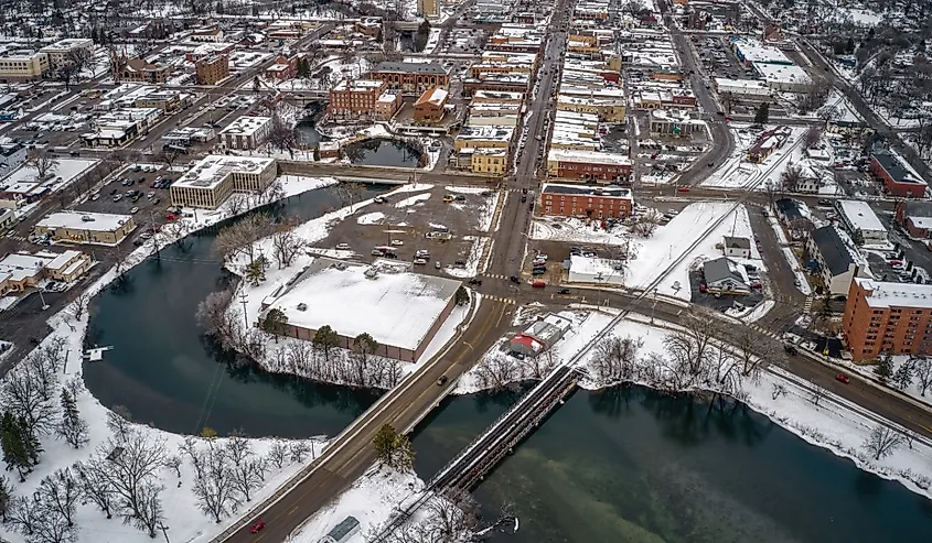 Fergus Falls, Minnesota, in winter.