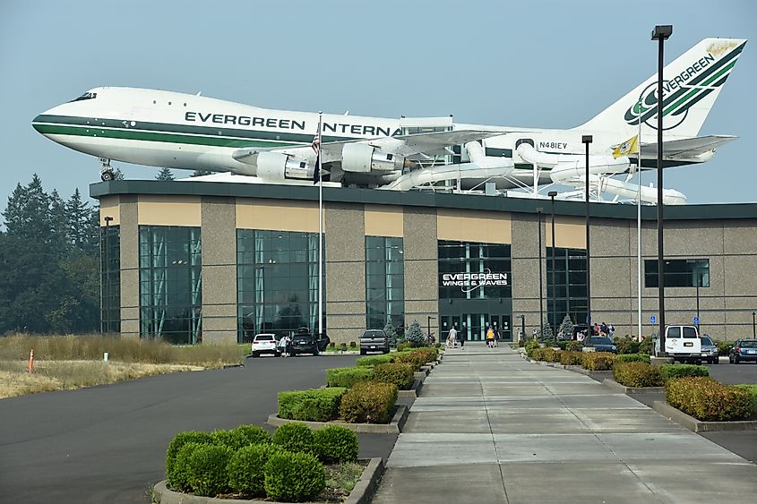 Evergreen Wings and Waves in the town of McMinnville, Oregon. 